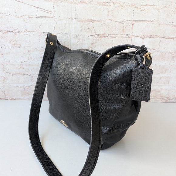 Coach Black Leather Shoulder Bag - Picture 6 of 15
